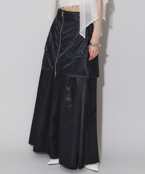 「VIOLETTA」 フレアスカート S シルバー レディース_画像9