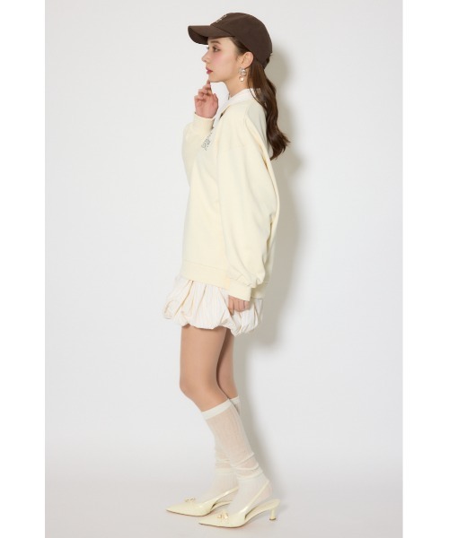 rienda（リエンダ） ワンピース バルーンシャツセットスウェット