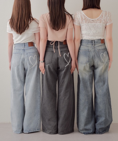 「Chico」 デニムパンツ 0 スカイブルー レディース_画像4