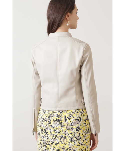 「PINKY&DIANNE」 レザージャケット 36 ベージュ レディース_画像7