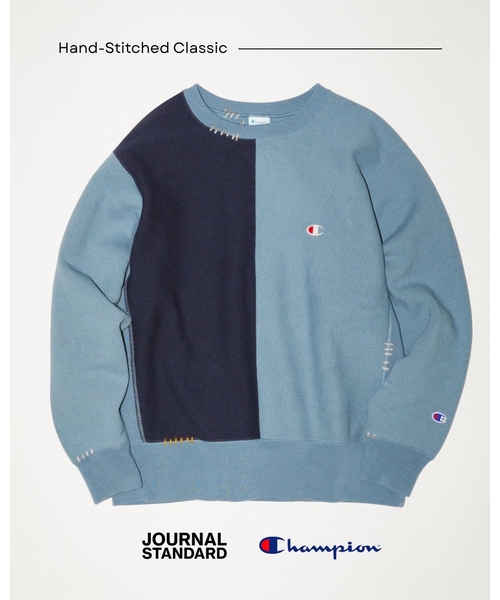 「Champion」 スウェットカットソー MEDIUM コバルトブルー メンズ