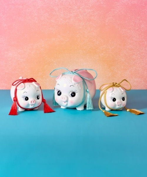 カヤ インテリア 「倭物やカヤ」瀬戸焼 豚ちゃん貯金箱 中 : ZOZOTOWN