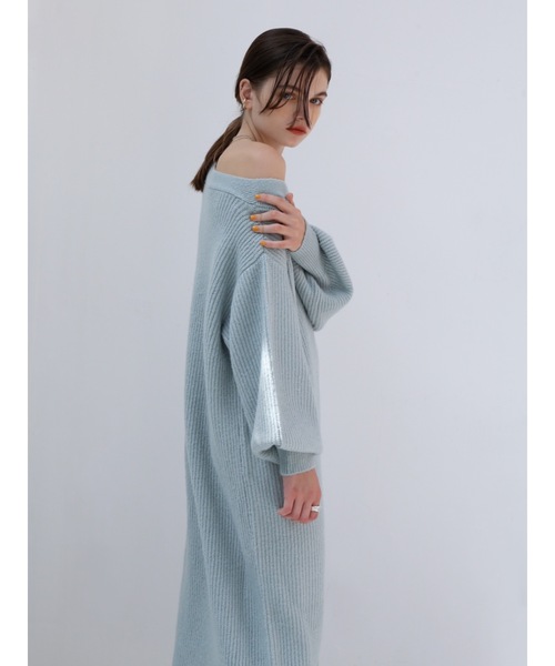 「Katrin TOKYO」 ニットワンピース X-SMALL グレイッシュベージュ レディース_画像7