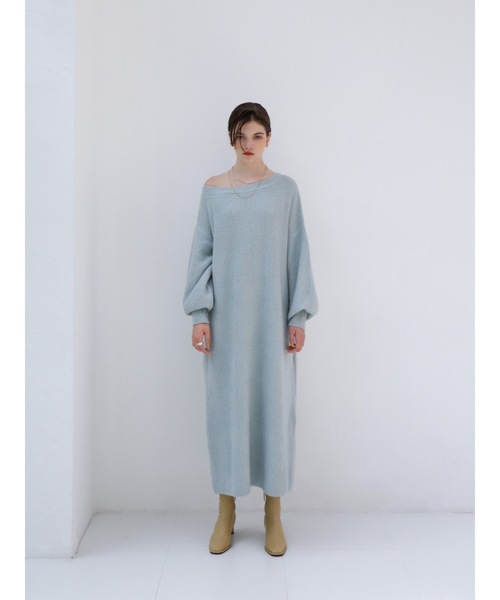 「Katrin TOKYO」 ニットワンピース X-SMALL グレイッシュベージュ レディース_画像8