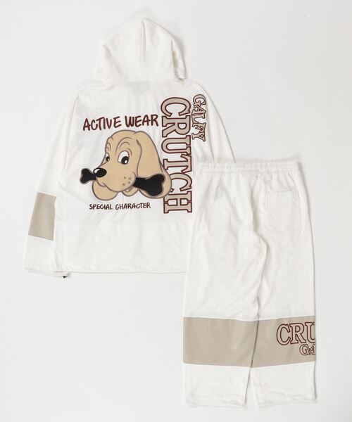 「GALFY」 セットアップ L オフホワイト メンズ_画像2