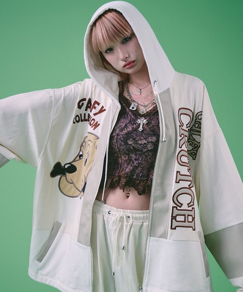 「GALFY」 セットアップ L オフホワイト メンズ_画像8