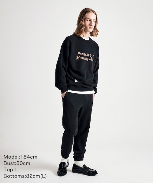 「penguin BY MUNSINGWEAR」 スウェットカットソー L ブラック メンズ_画像4