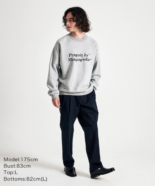 「penguin BY MUNSINGWEAR」 スウェットカットソー L ブラック メンズ_画像6