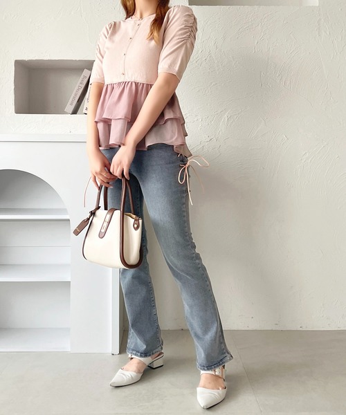 「apres jour」 デニムパンツ X-LARGE ブラック レディース_画像5