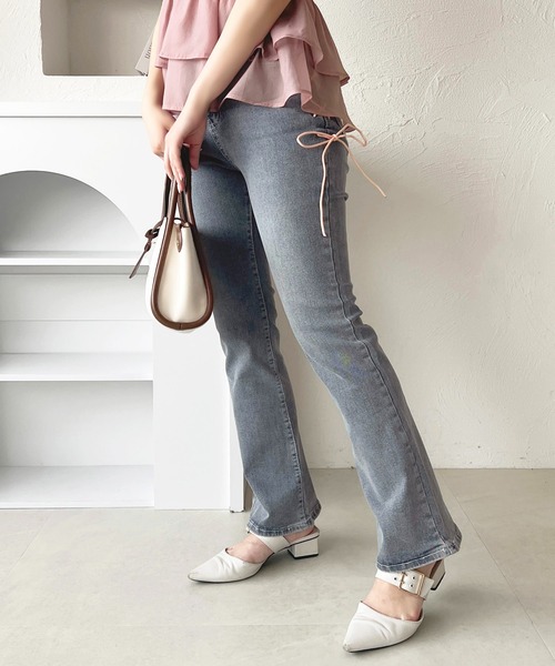 「apres jour」 デニムパンツ X-LARGE ブラック レディース_画像7