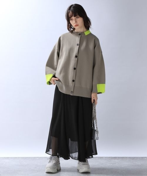 「JEANASIS」 カーディガン FREE ベージュ系その他 レディース_画像3