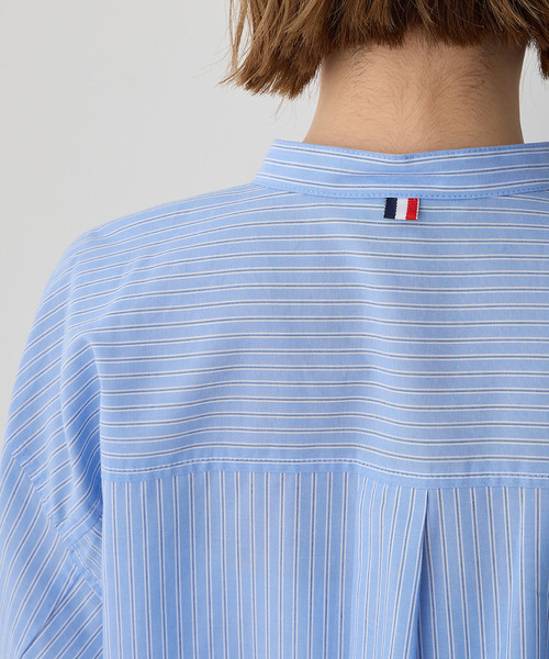 「Petit Honfleur」 7分袖ブラウス 9号 ネイビー レディース_画像5