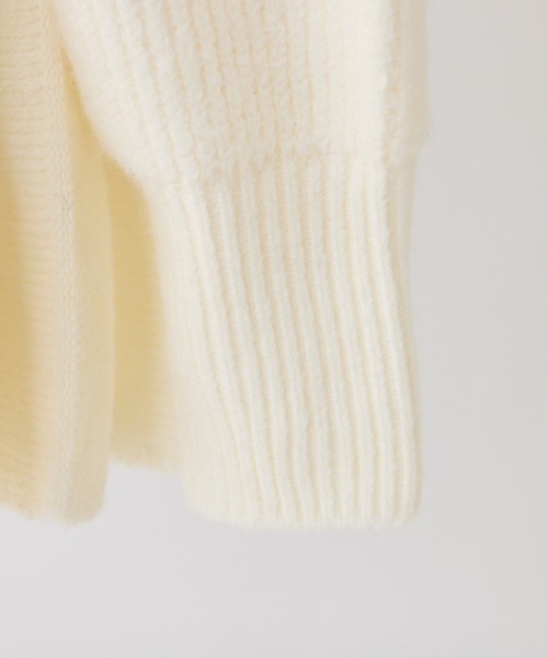 「one after another NICE CLAUP」 ニットワンピース SMALL チャコールグレー レディース_画像4