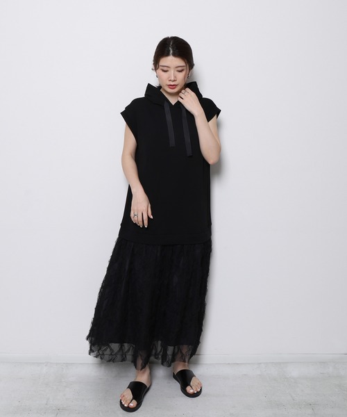 「Re.Verofonna」 ドッキングワンピース MEDIUM グレー レディース_画像9