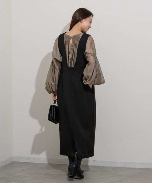 「KATHARINE ROSS」 サロペットスカート MEDIUM ブラック レディース_画像7