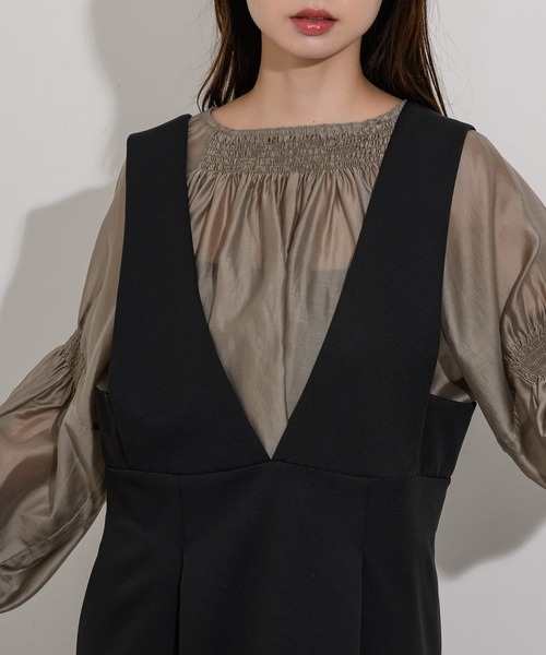 「KATHARINE ROSS」 サロペットスカート MEDIUM ブラック レディース_画像8