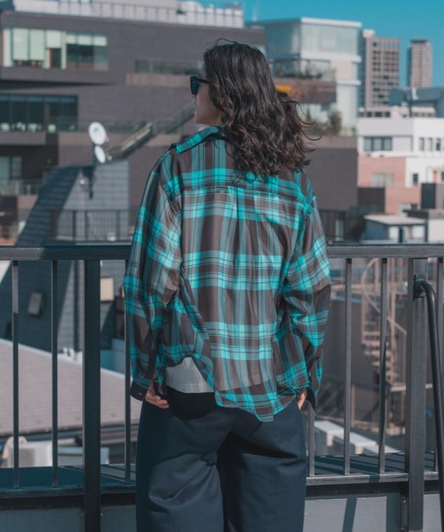 「ADAM PATEK」 長袖シャツ 2 ブルー メンズ_画像9