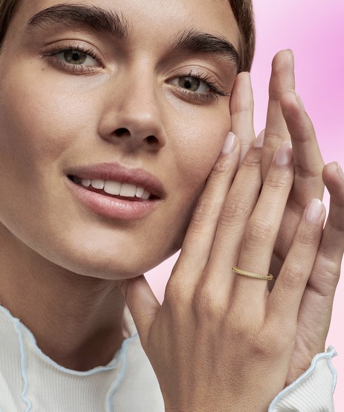 「Pandora」 リング 52 イエローゴールド レディース_画像3