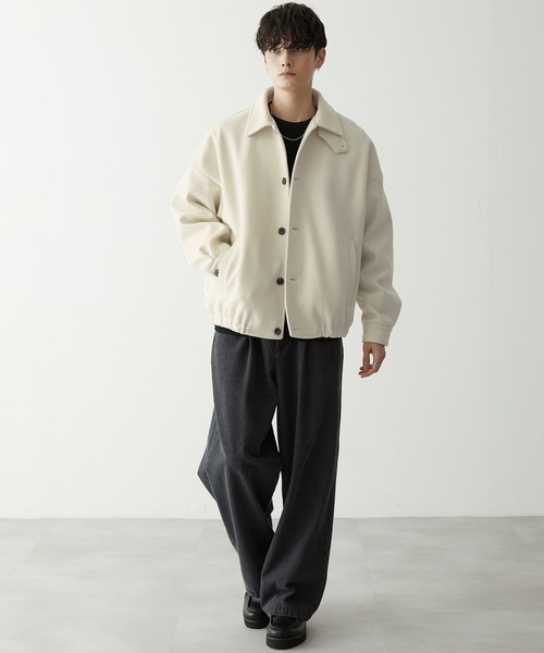 「Anchor Smith」 ステンカラーコート M ダークグリーン メンズ_画像7