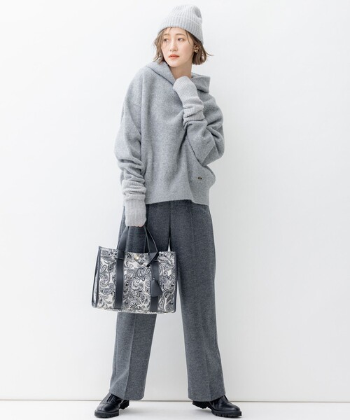 「23区」 ニットキャップ F ベージュ レディース_画像2