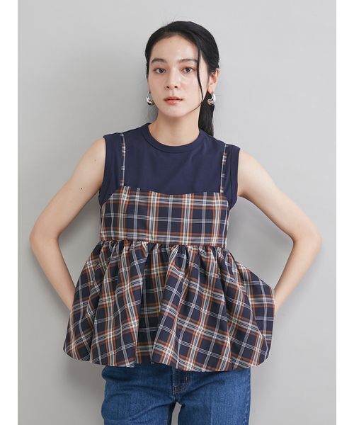 きなこ　新品ミラオーウェン　マテリアルぺブラムキャミ／タンクSET Mila Owen - きなこ様専用 新品ミラオーウェン マテリアルぺ