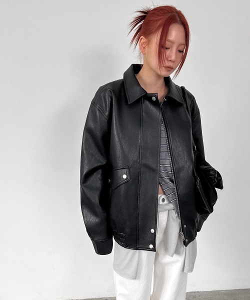 black up ブラックアップ　レザージャンパー ライダース BLACKUP（ブラックアップ） レザージャケット ライダース 「MADE