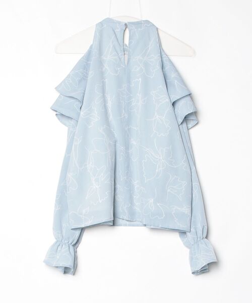 「MURUA」 長袖ブラウス FREE ブルー レディース_画像2