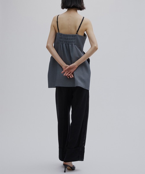 トップス Ameri LOUISE PATTERN DOCKING CUT TOP LOUISE PATTERN