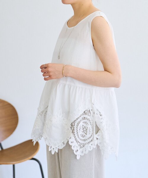 BEARDSLEY（ビアズリー） ブラウス シャツ バテンレースブラウス