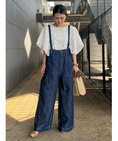 「BACK NUMBER」 デニムパンツ L ライトインディゴブルー レディース_画像2