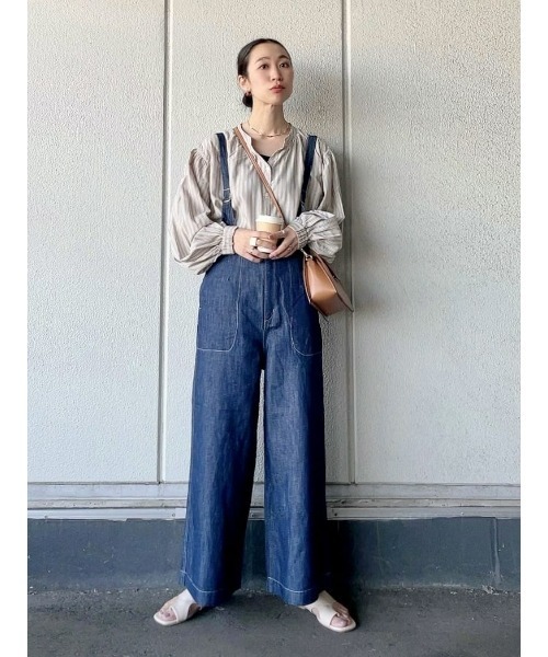 「BACK NUMBER」 デニムパンツ L ライトインディゴブルー レディース_画像5