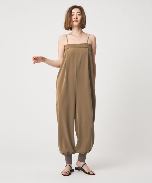 conte サロペット オーバーオール 「conte」バックギャザー サロペット