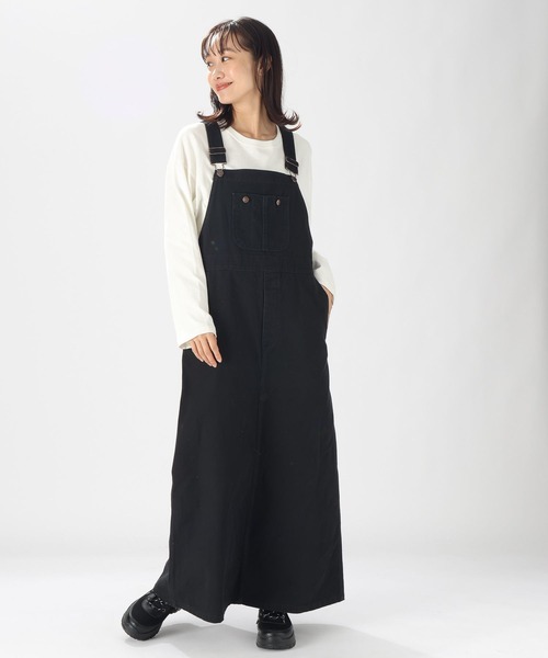 「RED KAP」 サロペットスカート LARGE ブラック レディース_画像4