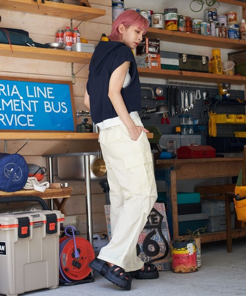「PBLIM」 カーゴパンツ LARGE ブラック レディース_画像8