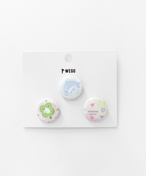 WEGO（ウィゴー） バッジ WEGO/アソート缶バッジセットB : ZOZOTOWN