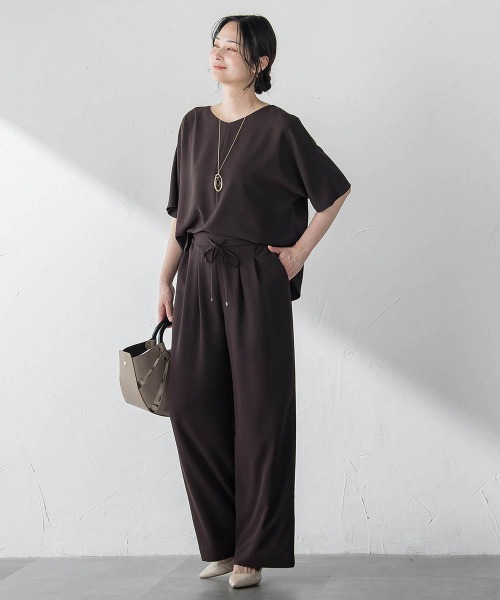 ブラウス シャツ 「涼・美・楽」Vネックブラウス レディースの画像