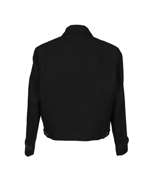 コート ジャケット WOOL LINEN BLEND LEATHER TAB JACKET メンズ レディースの画像