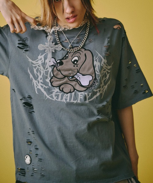 GALFY（ガルフィー） tシャツ 「GALFY」病みに溶かされし大ダメージT