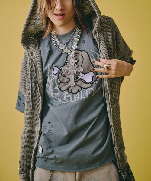 GALFY（ガルフィー） tシャツ 「GALFY」病みに溶かされし大ダメージT