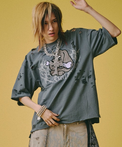 GALFY（ガルフィー） tシャツ 「GALFY」病みに溶かされし大ダメージT