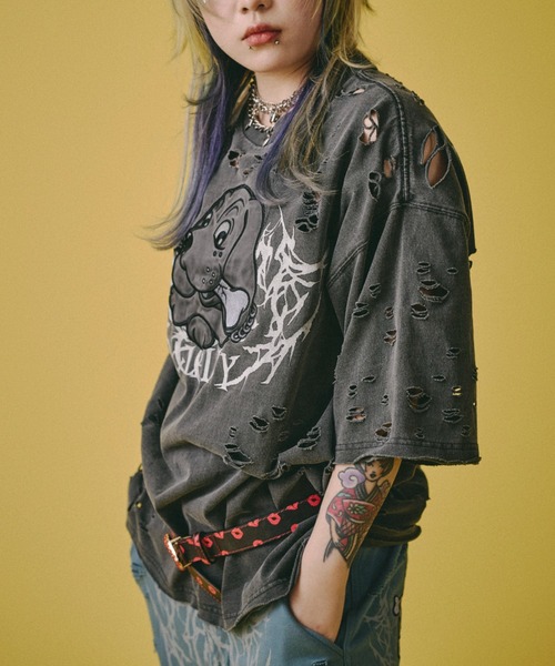 GALFY（ガルフィー） tシャツ 「GALFY」病みに溶かされし大ダメージT