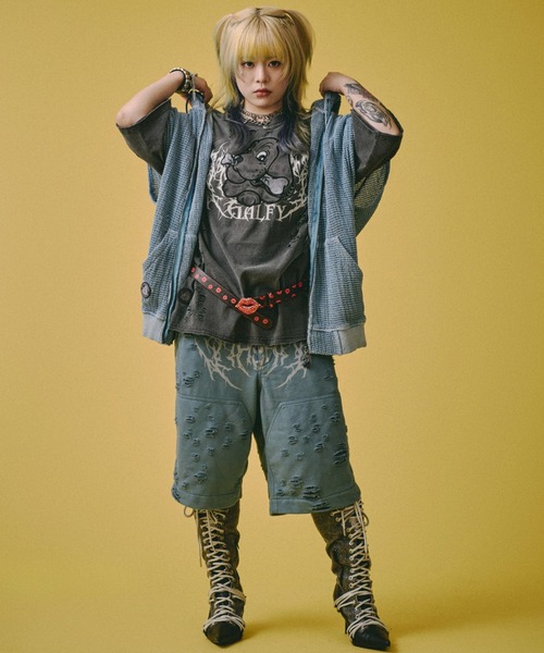 GALFY（ガルフィー） tシャツ 「GALFY」病みに溶かされし大ダメージT