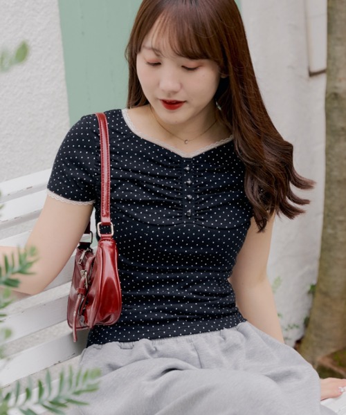 continuer de NICE CLAUP tシャツ 半袖 大人気に付き新色追加！小花