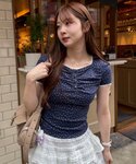 tシャツ 半袖 大人気に付き新色追加!小花レー...の詳細画像2