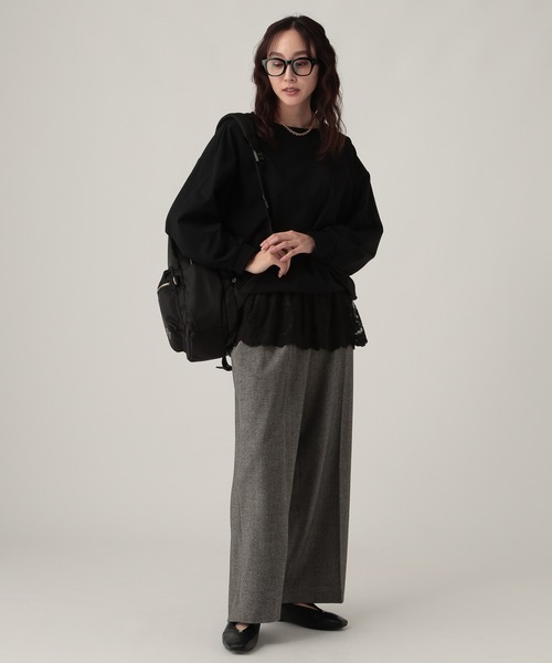 「Elura」 スラックス LARGE グレー レディース_画像5