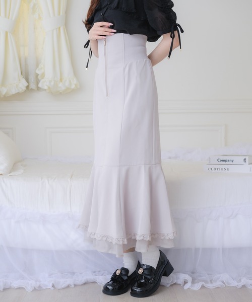 クチュールバイロジータ ロング スカート フロントジップマーメイド