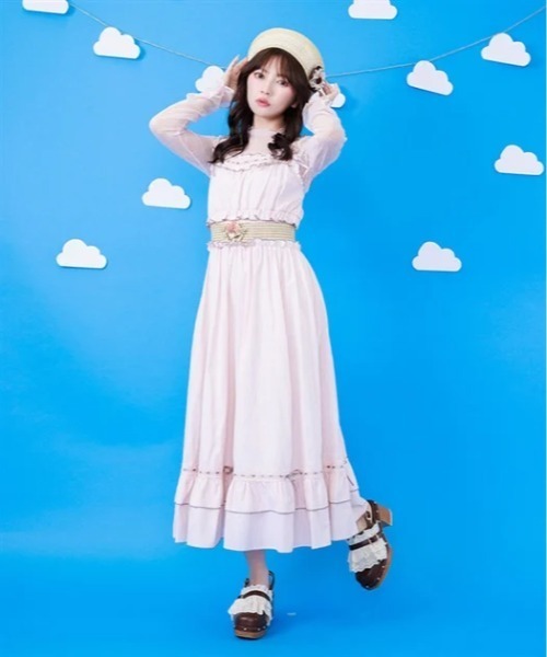 ワンピース メローフリルストライプＪＳＫの画像