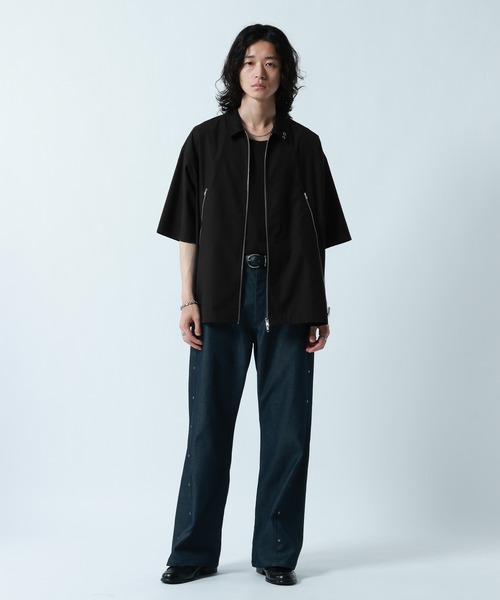 RAGEBLUE（レイジブルー） シャツ 半袖 Double Zip Design Shirt
