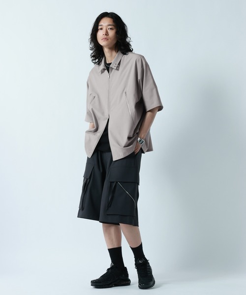 RAGEBLUE（レイジブルー） シャツ 半袖 Double Zip Design Shirt