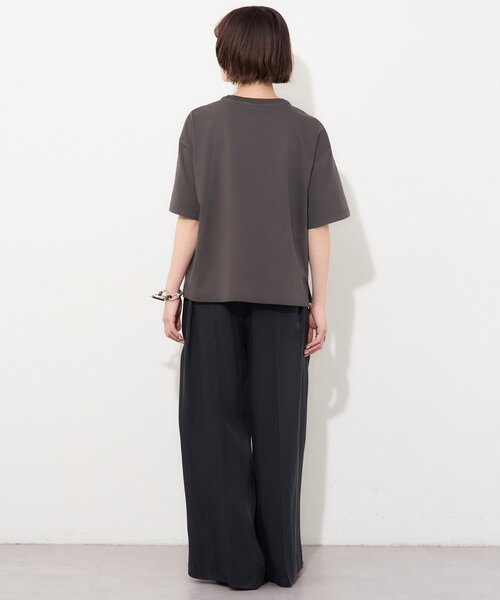 ワイドパンツ パンツ 「Drawing Numbers」キュプラハイウエストワイドパンツ レディースの画像